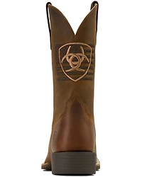 Ariat Men's Sport Freedom Distressed Western Boots - Broad Square Toe
