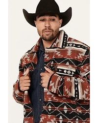 Cinch Men's Southwestern Print Wool Twill Frontier Jacket