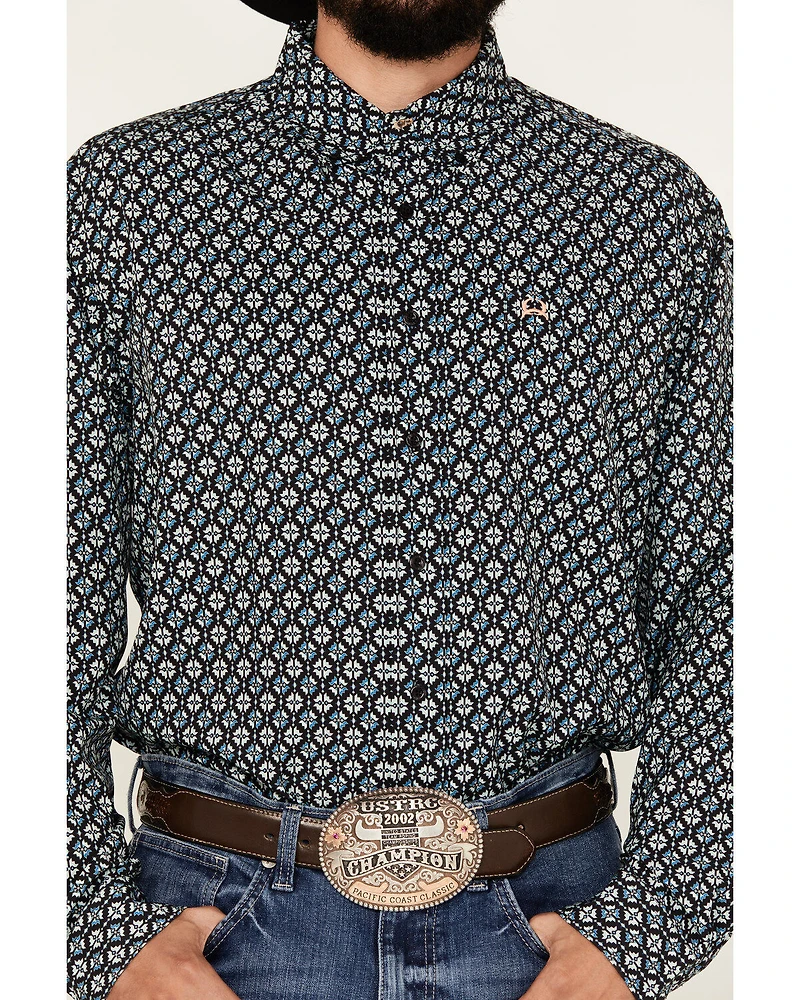 Cinch Men's ARENAFLEX® Medallion Geo Print Long Sleeve Button-Down Performance Stretch Western Shirt