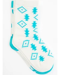 RANK 45® Girls' Cactus & Southwestern Print Crew Socks - 2-Pack