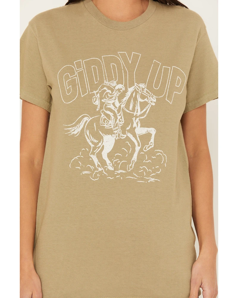 Youth Revolt Women's Giddy Up Short Sleeve Graphic Tee