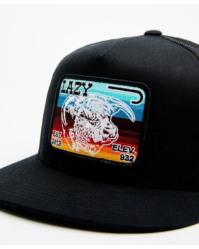 Lazy J Ranchwear Men's Serape Striped Elevation Mesh Back Ball Cap