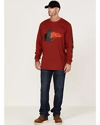 Hawx Men's FR Flame Graphic Long Sleeve Work T-Shirt