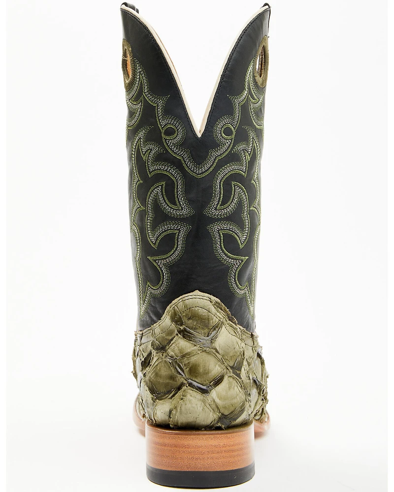 Cody James Men's Malaga Exotic Pirarucu Western Boots - Broad Square Toe