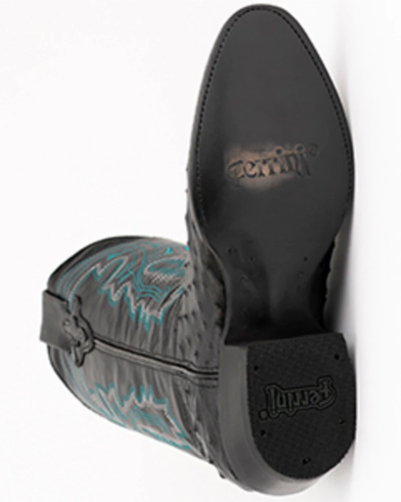Ferrini Men's Colt Exotic Full-Quill Ostrich Western Boots - Round Toe