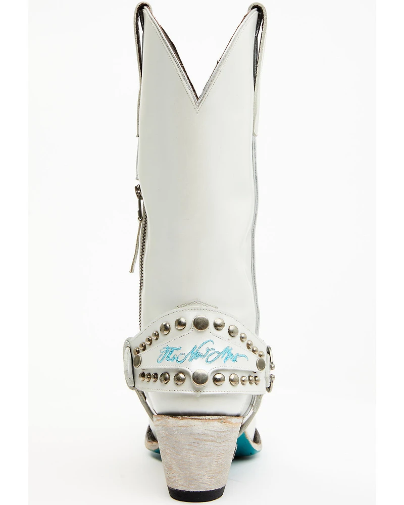 Boot Barn X Lane Women's Exclusive The New Mrs. Satin Pearl Western Bridal Boots - Snip Toe