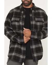 Thorogood Men's Heavyweight Plaid Print Long Sleeve Button-Down Flannel Shirt