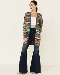 Tasha Polizzi Women's Southwestern Print Cardigan