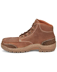 Justin Men's 5" Corbett Lace-Up Moc Waterproof Work Boots - Alloy Toe