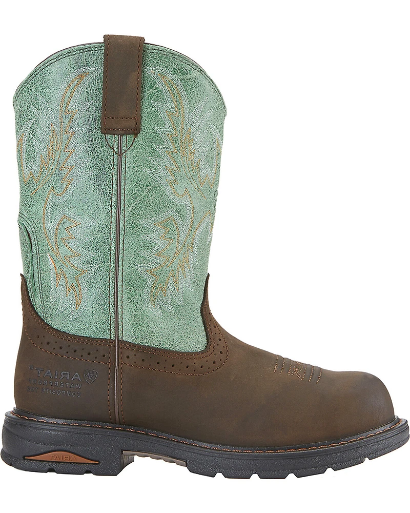 Ariat Waterproof Tracey Pull On Work Boots - Composite Toe