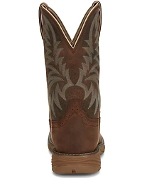 Justin Men's Rush Short Base Performance Western Boots - Broad Square Toe