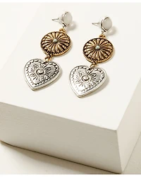 Shyanne Women's Heart Statement Earrings