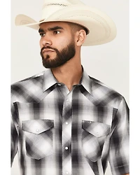 Roper Men's Plaid Print Short Sleeve Snap Western Shirt
