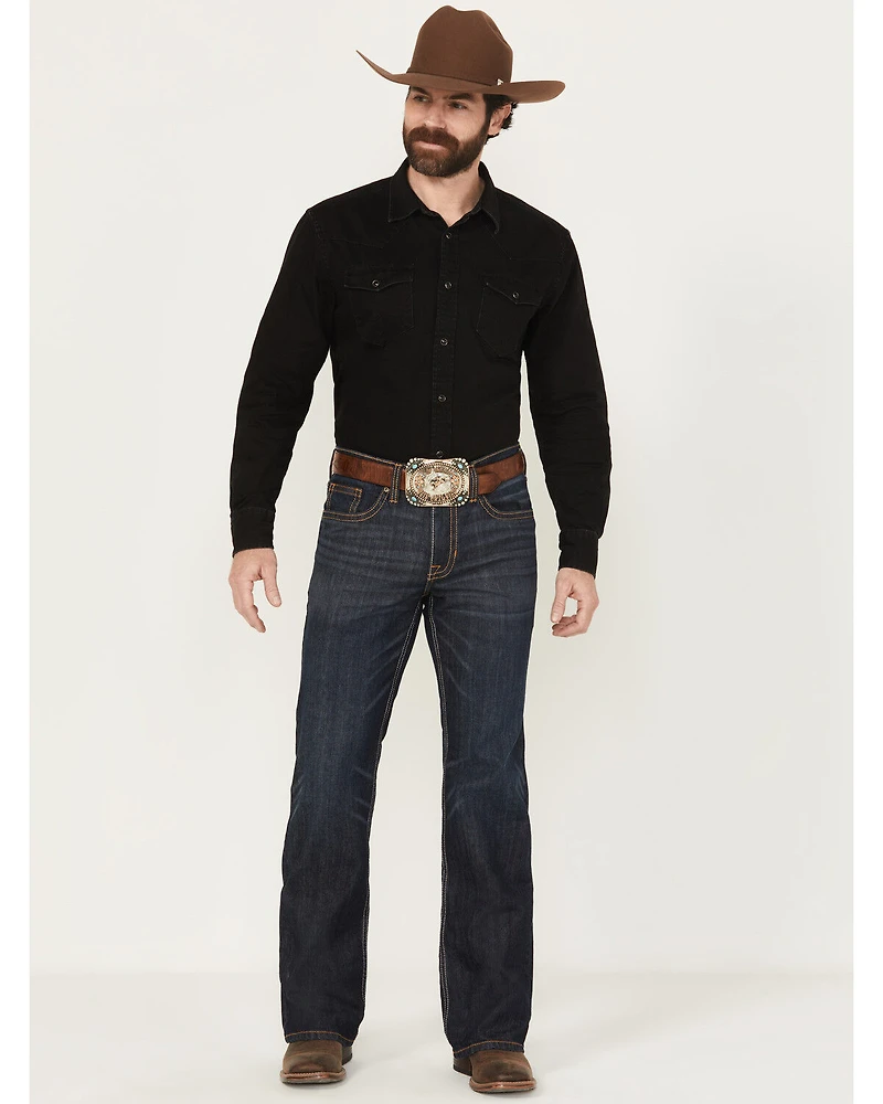 Cody James Men's Night Hawk Wash Duke Relaxed Bootcut Stretch Denim Jeans