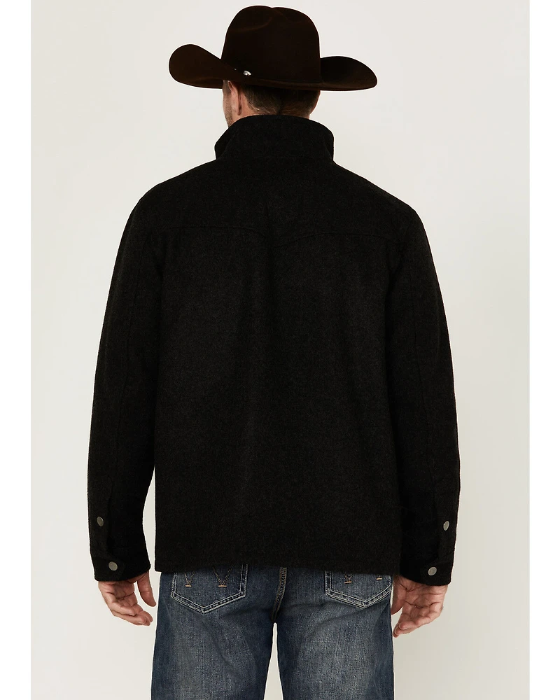 Powder River Outfitters Men's Heather Wool Zip Jacket