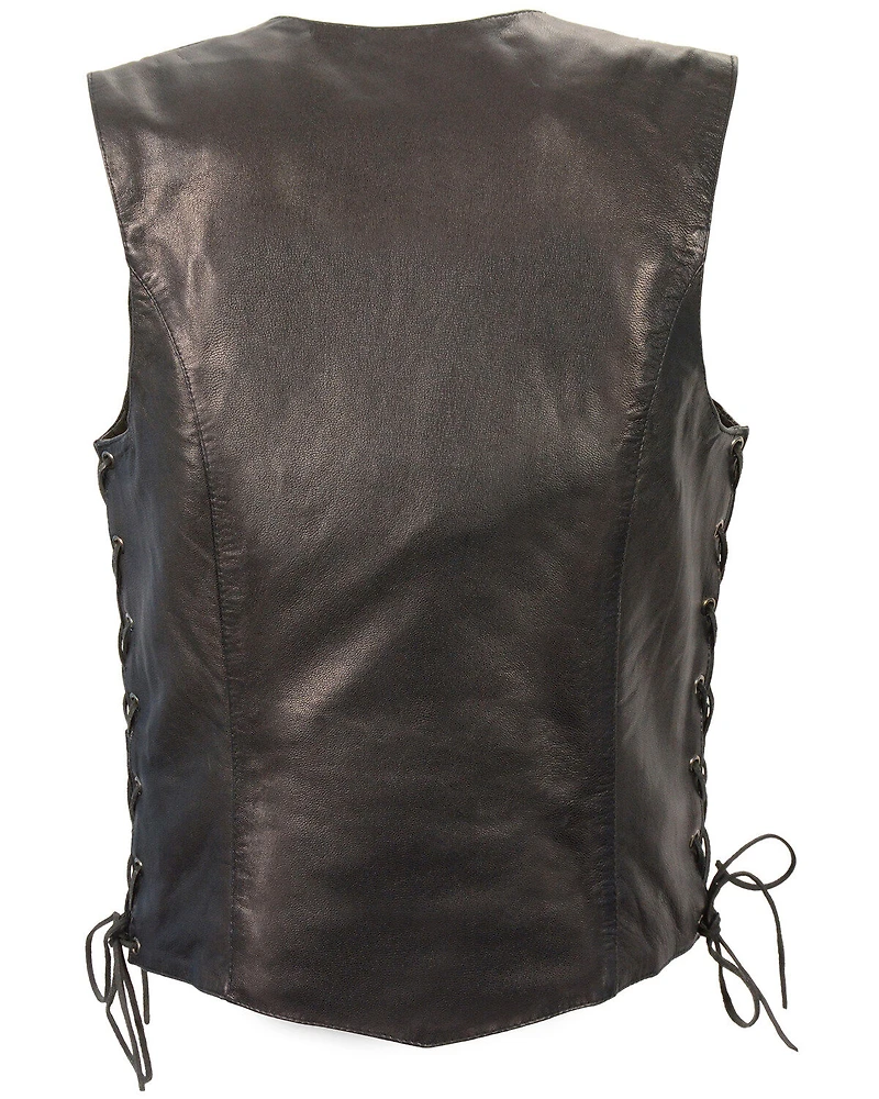 Milwaukee Leather Women's Lightweight Side Lace Concealed Carry Vest - 4X