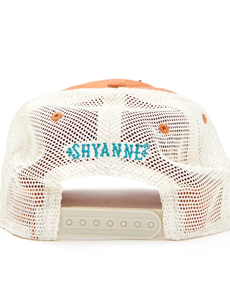 Shyanne Women's Southwestern Steerhead Embroidered Patch Mesh-Back Ball Cap