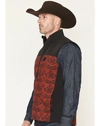 RANK 45® Men's Colorblock Southwestern Print Softshell Vest