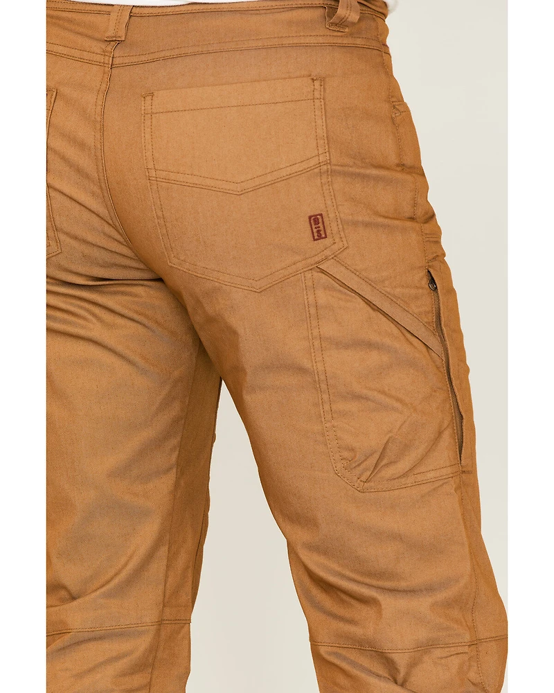 Brothers and Sons Men's Outdoor Utility Khaki Stretch Carpenter Pants
