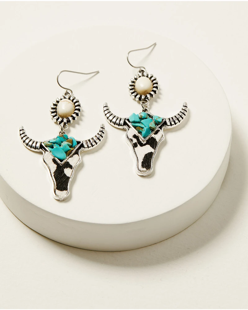 Shyanne Women's Steer Head Earrings