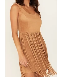 Idyllwind Women's Lady Luck Faux Suede Mini Dress
