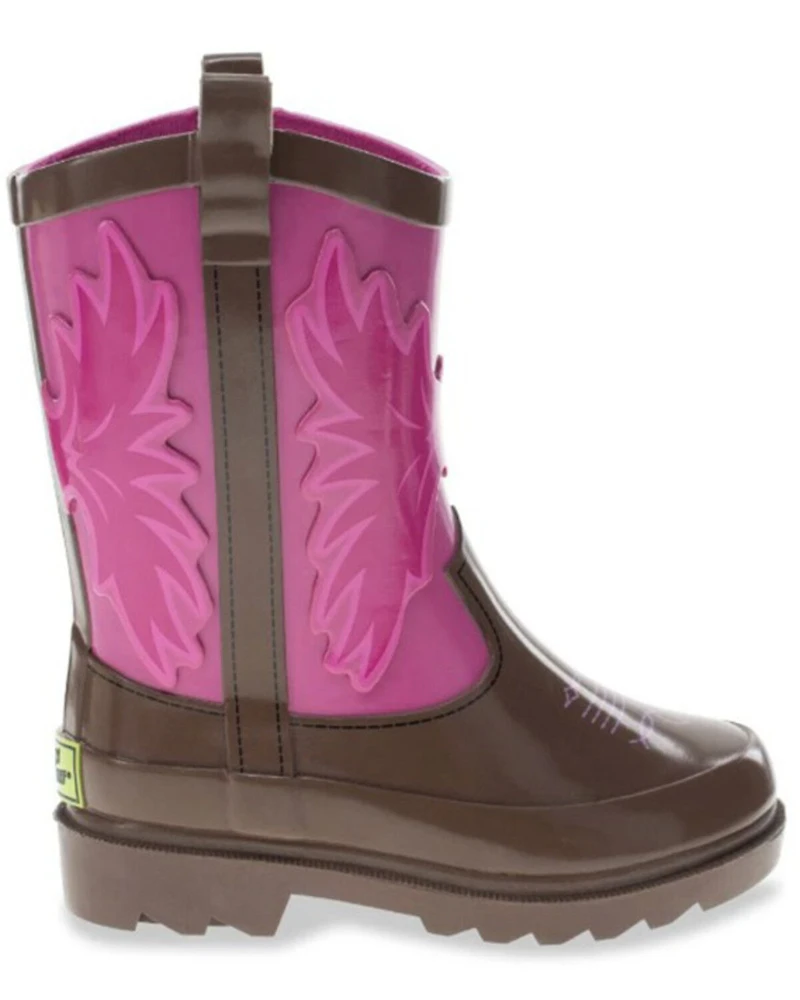 Western Chief Girls' Cowgirl Rain Boots - Round Toe