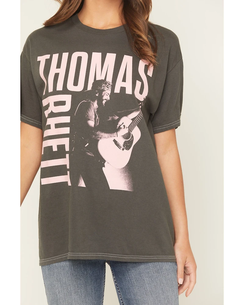 Merch Traffic Women's Thomas Rhett Guitar Photo Short Sleeve Graphic Tee
