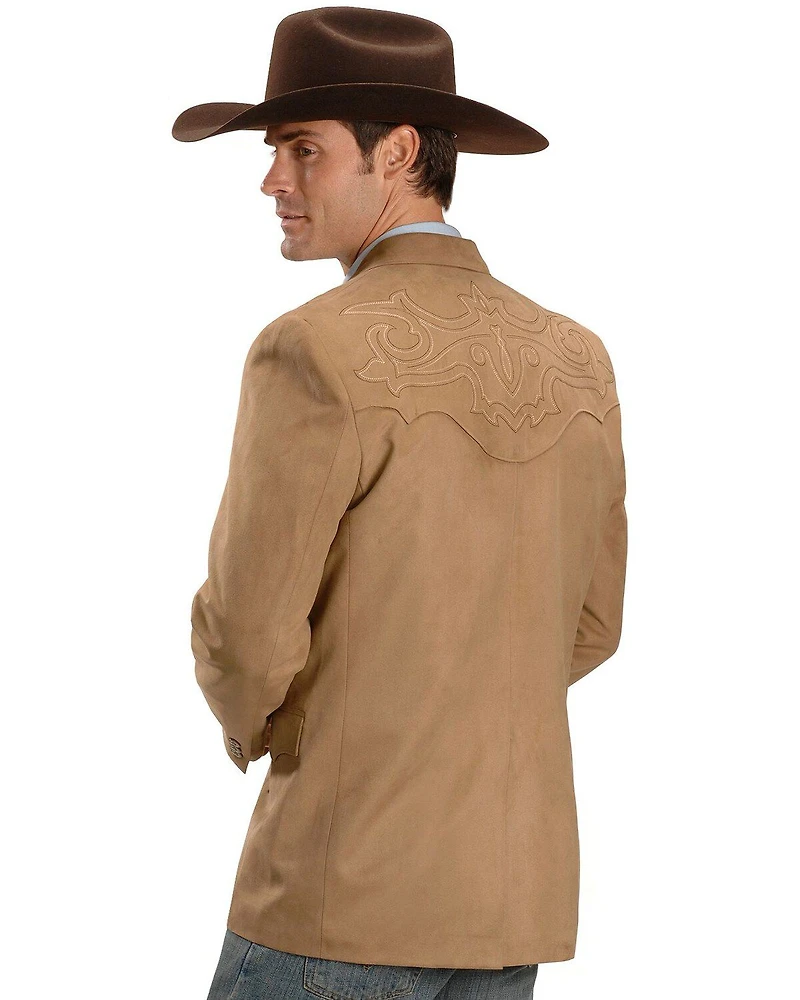 Circle S Men's Embroidered Microsuede Sport Coat