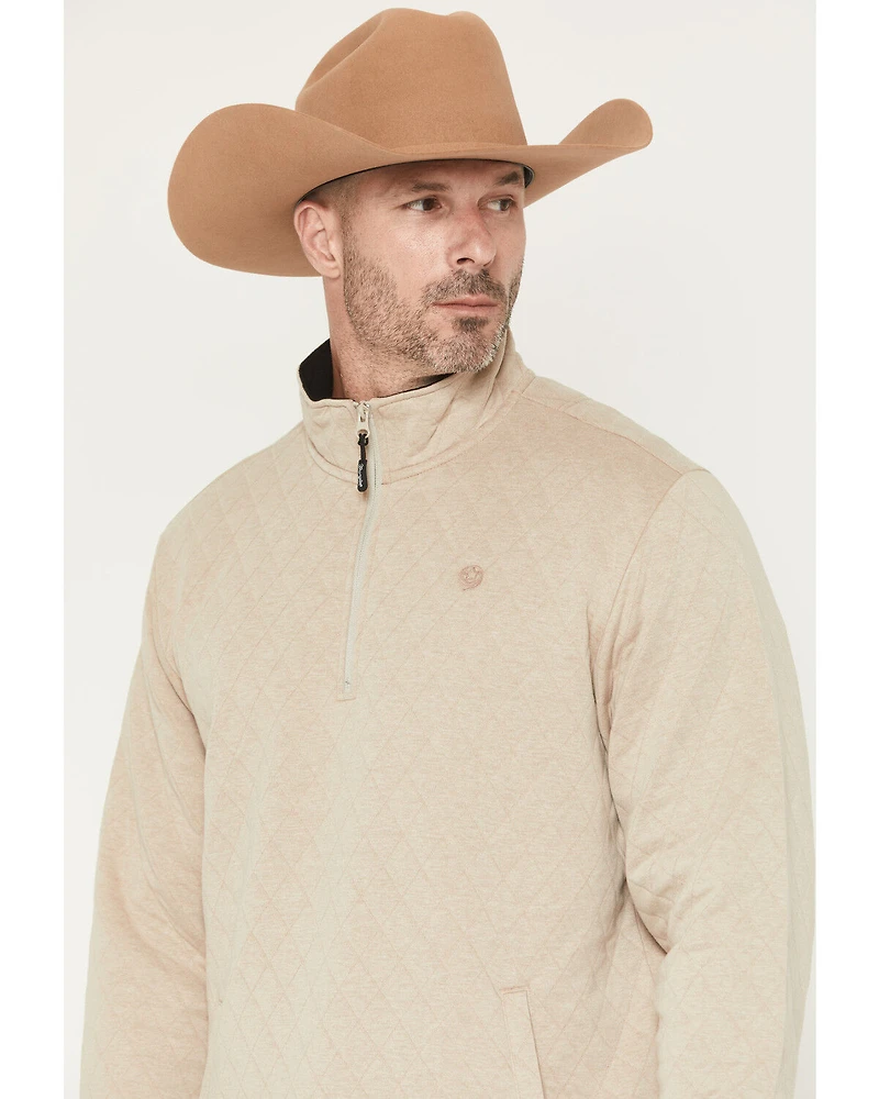 George Strait by Wrangler Men's Solid 1/4 Zip Pullover