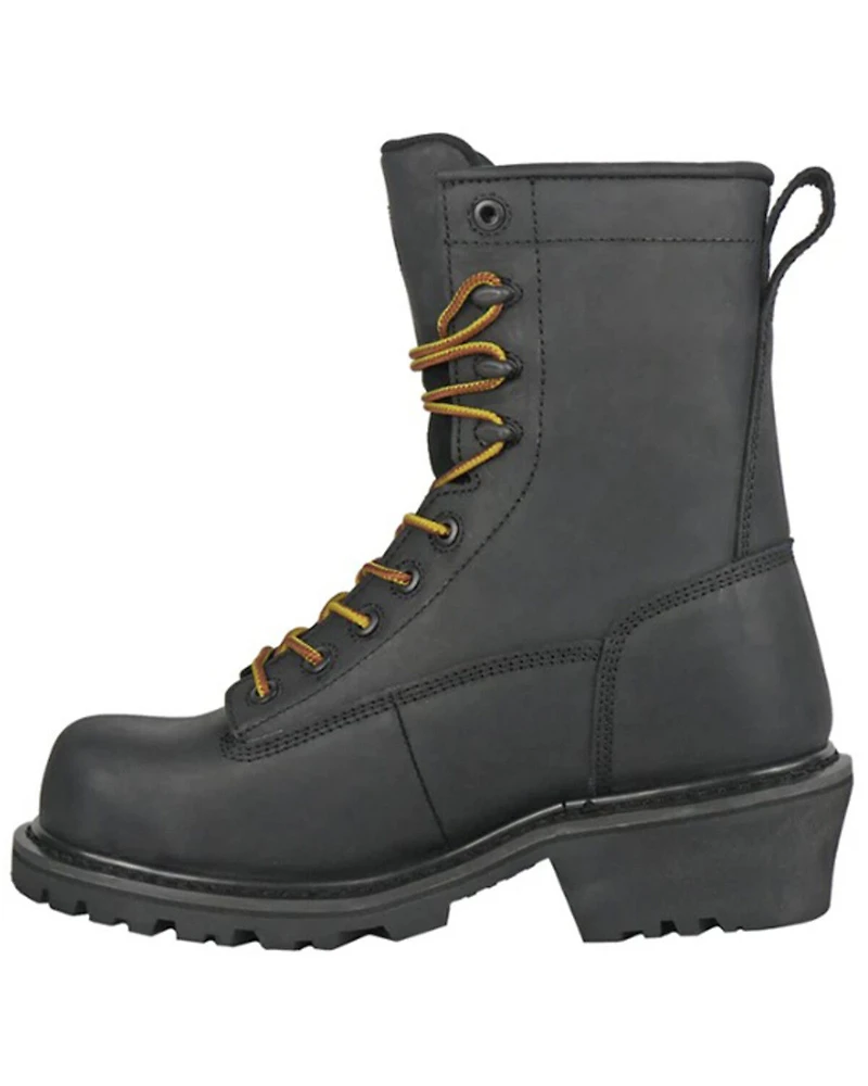 Hoss Men's 8" Cross Cut Waterproof Logger Work Boots - Composite Toe