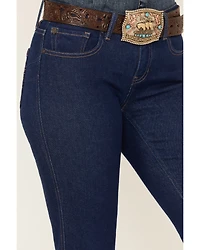 RANK 45® Women's Dark Wash Mid Rise Flare Jeans