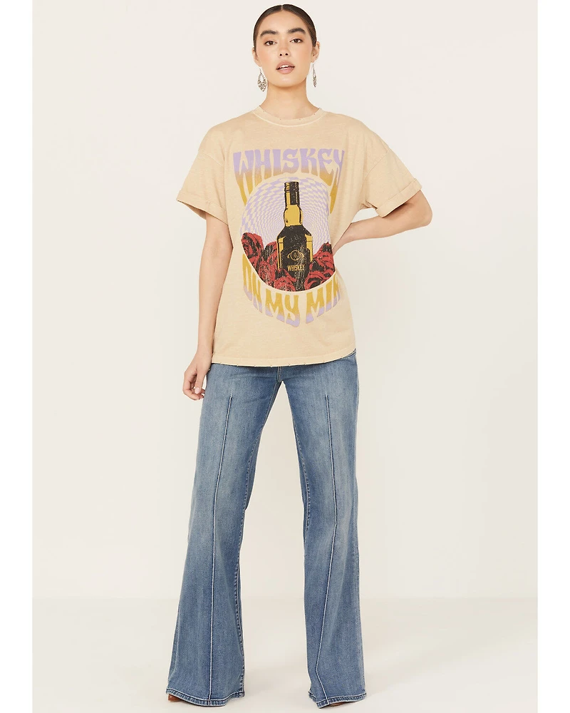 Girl Dangerous Women's Whiskey On My Mind Relaxed Fit Graphic Tee