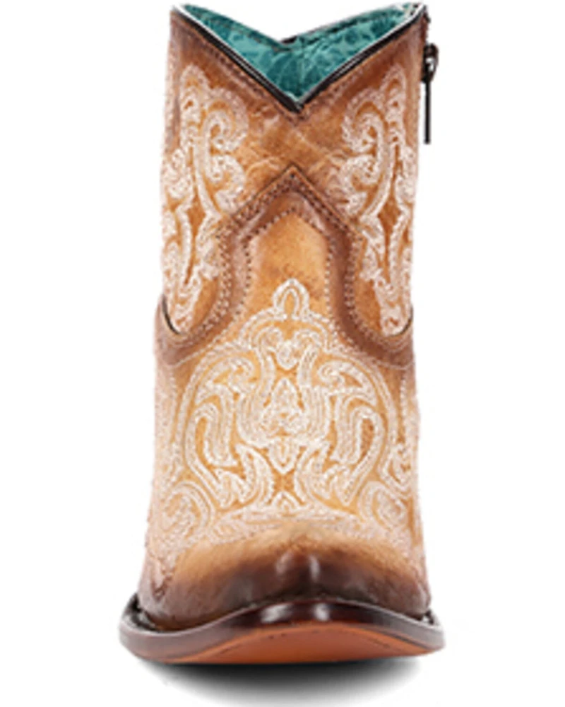 Corral Women's Glow the Dark Embroidered Western Booties - Round Toe