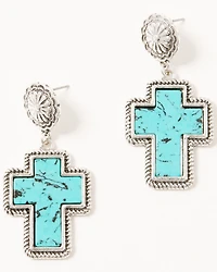 Shyanne Women's Cross Statement Earrings