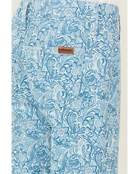 Panhandle Girls' Tooled Button Flare Stretch Denim Jeans