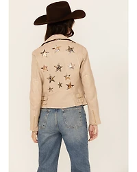 Mauritius Leather Women's Christy Scatter Star Jacket