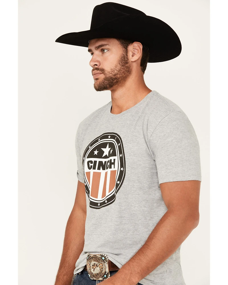 Cinch Men's Circle America Logo Short Sleeve Graphic T-Shirt