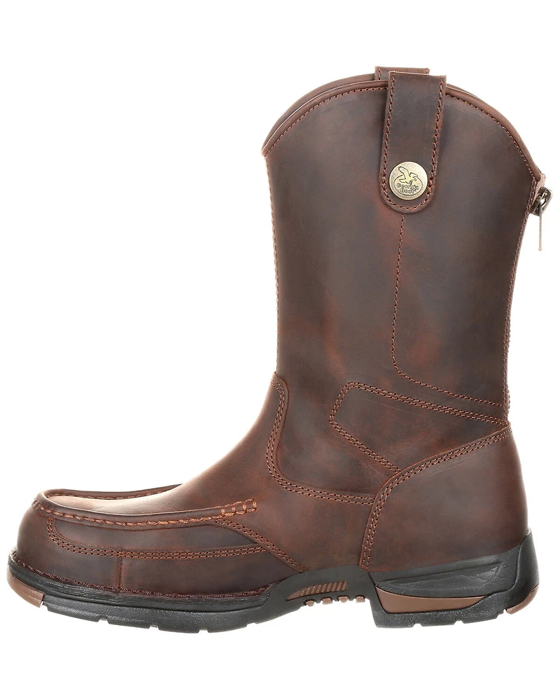 Georgia Boot Men's Athens Western Work Boots - Moc Toe