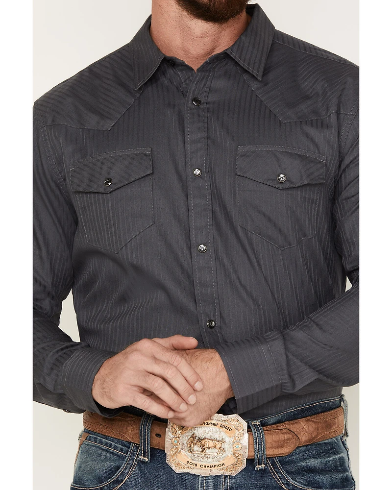 Gibson Trading Co Men's Southside Satin Stripe Snap Western Shirt