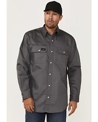 Forge Workwear Men's FR Lightweight Ripstop Vent Long Sleeve Snap Work Shirt