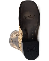 Ferrini Men's Bronco Pirarucu Print Western Boots - Broad Square Toe