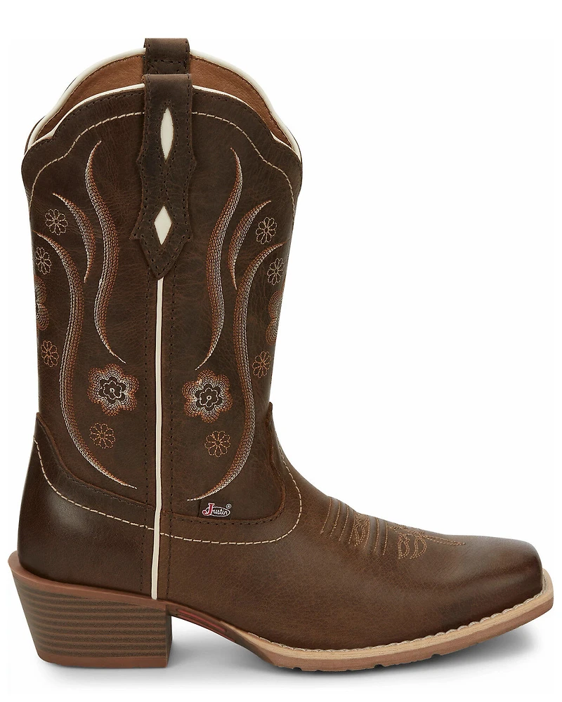 Justin Women's Jesse Brown Western Boots - Square Toe