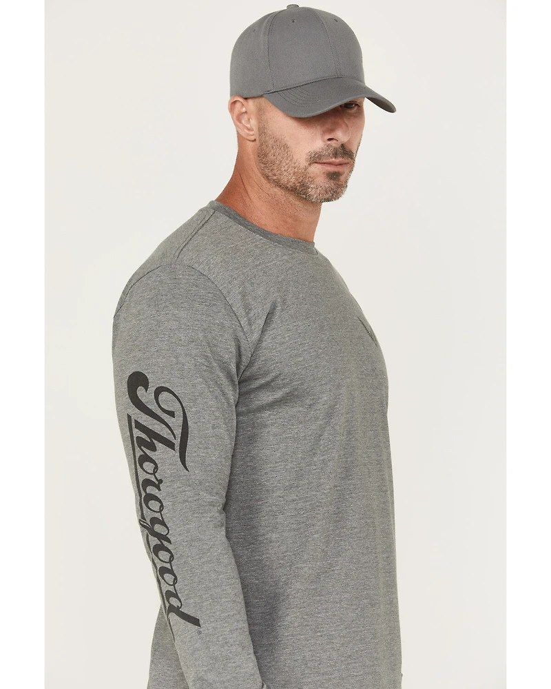 Thorogood Men's Wheel Script Logo Long Sleeve Graphic T-Shirt
