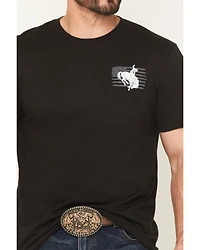 Cowboy Hardware Men's Bronc Patriotic Short Sleeve Graphic T-Shirt