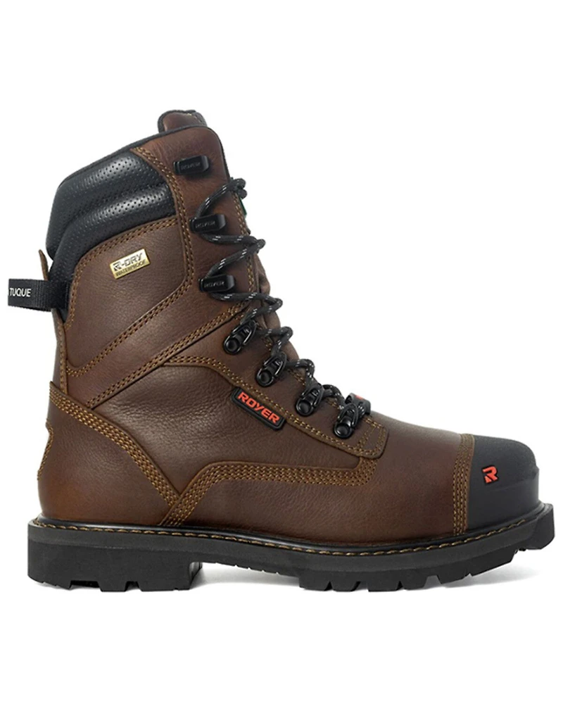 ROYER Men's 8" Revolt™ Arctic Grip Pro™ Insulated Waterproof Work Boots - Carbon Toe