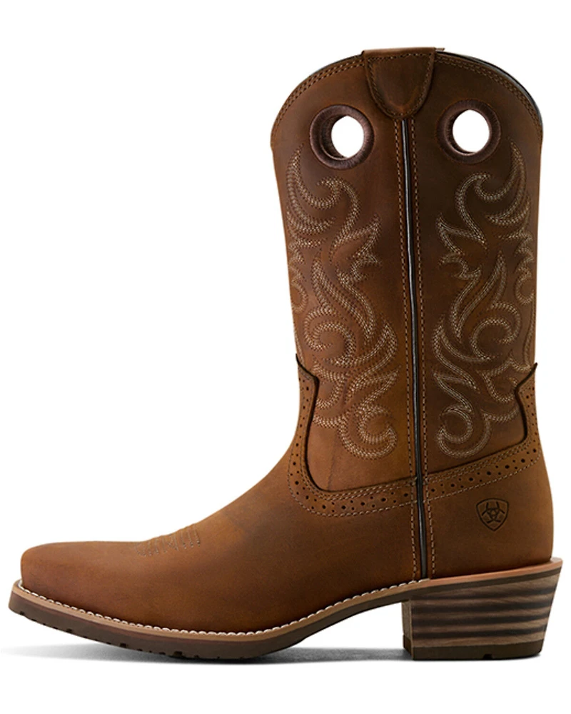 Ariat Men's Hybrid Roughstock Distressed Performance Western Boots - Square Toe
