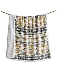 HiEnd Accents Desert Sage Campfire Sherpa Throw