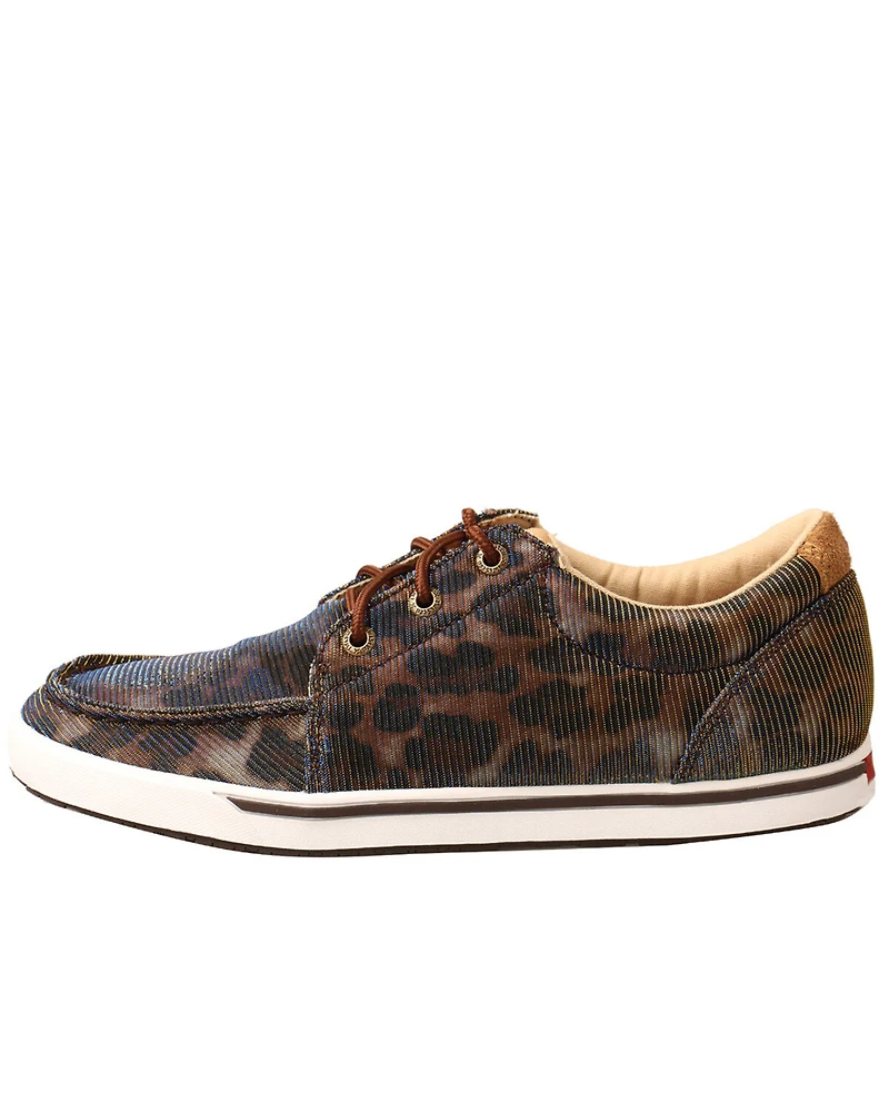 Twisted X Women's Leopard Casual Sneakers - Moc Toe