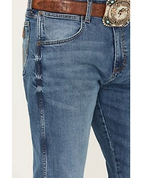 Wrangler Retro Men's 77MWZ Harris Medium Wash Slim Bootcut Stretch Denim Jeans