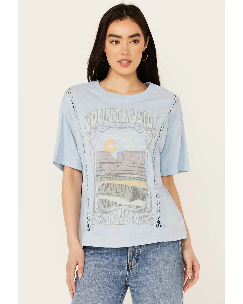 Cleo + Wolf Women's Ariette Short Sleeve Graphic Tee